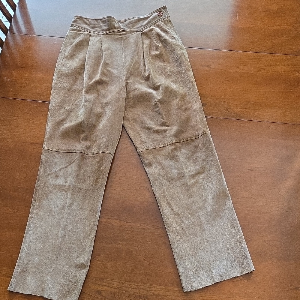MARIO FORTE Suede Pants